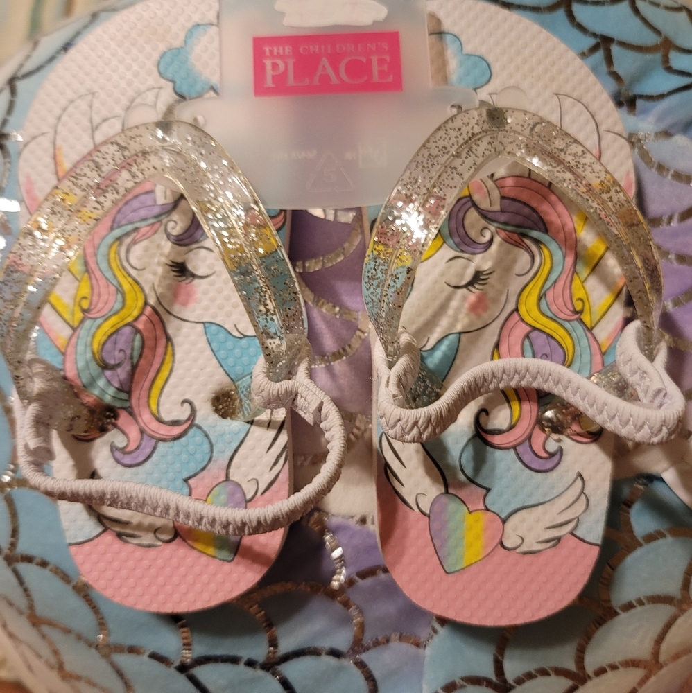 Girls Unicorn Sparkle Sandles.